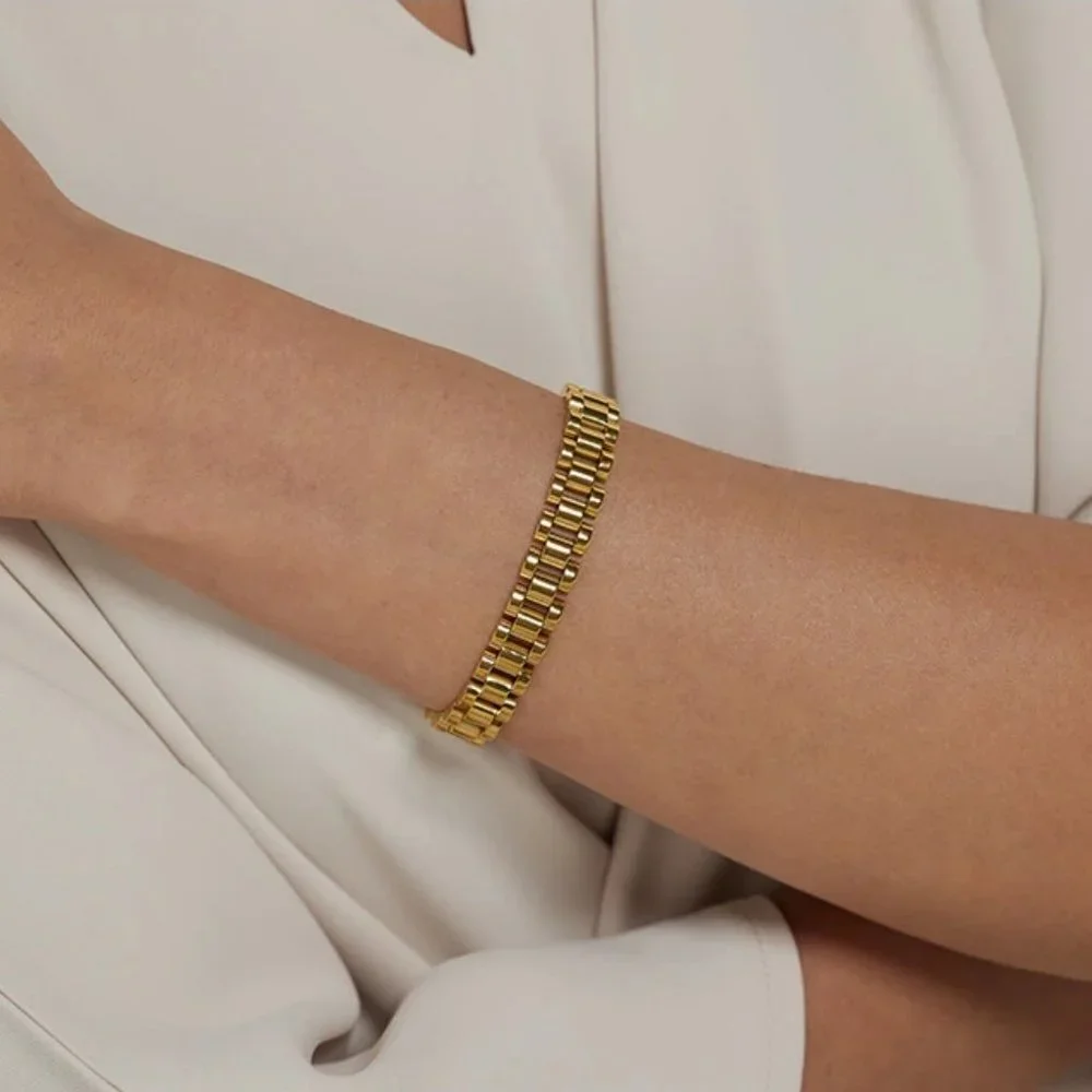 NEW 18K Gold Plated Chain Link Bracelet